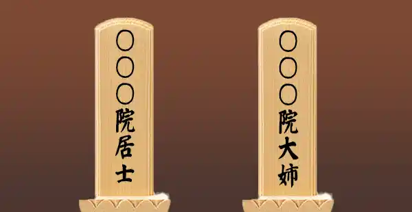 戒名「院居士・院大姉」